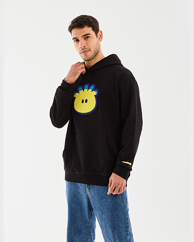 Hoodie Sweatshirt-Jet Black